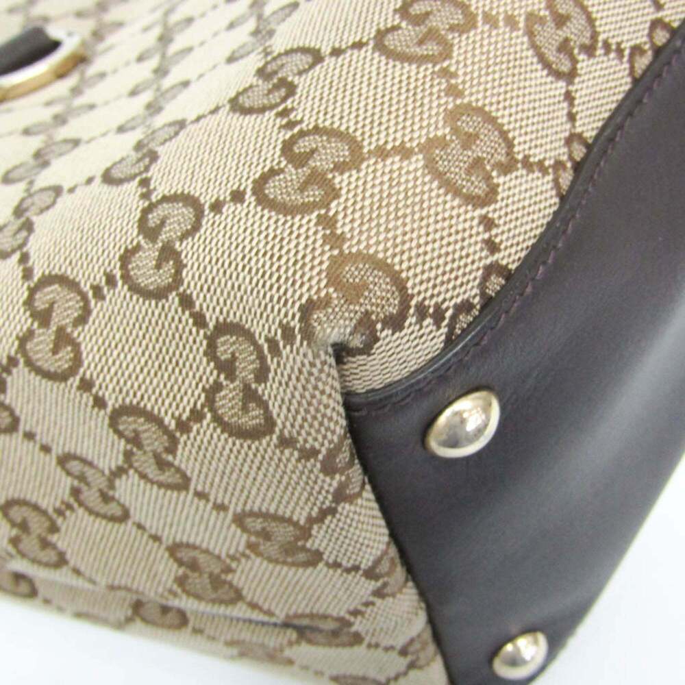 GUCCI Brown Leather Tote Bag - Picture 6 of 15